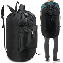 Large laundry bag, 90L, laundry bag with 2 padded shoulder straps, foldable waterproof laundry bag, laundry bags