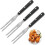 Meat fork, meat fork, cooking fork, oven dish fork, stainless steel meat fork 3-piece 1
