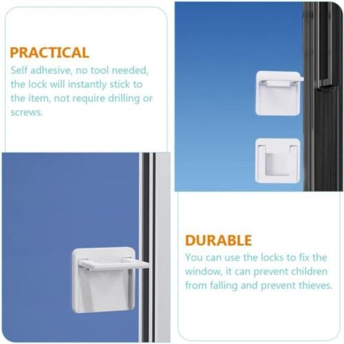 3-pack door handle locks, window locks, baby locks 2