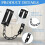 Door security chain, interior lock, heavy door lock, anti-theft protection, thick and durable chain 3
