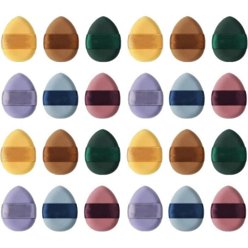 Make-up sponge, 24-pack make-up sponges, loose powder puff, suitable for foundation, concealer, powder