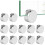 Zinc alloy bathroom mirror glass clamps, 12 pieces 1