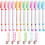12 curved, patterned, colorful highlighters, content markers, and graffiti pens for journaling and scrapbooking 1