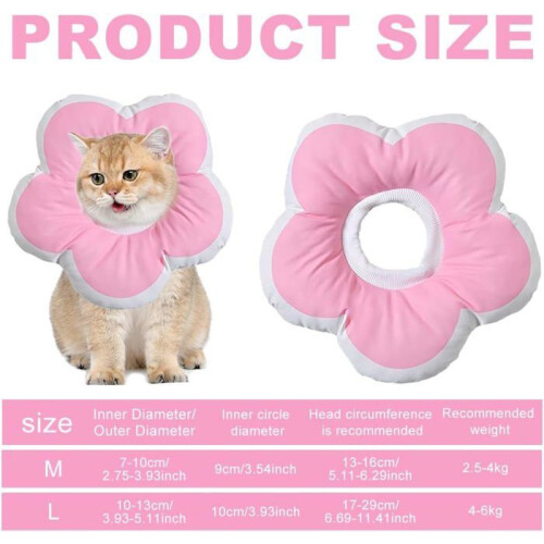 Cat Collar, Waterproof Pet Rescue Collar, Adjustable Anti-Leak Collar, Donut-Shaped Cone Protector 1