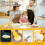 Oval, collapsible silicone bread basket with steel ring, 5-pack of proving baskets 4