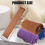 Set of 3 nylon exfoliating nets with cord for deep bathing 2