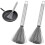 2-pack stainless steel pan brushes, wok brushes, wok cleaning brushes, pan brushes, pot brushes 1