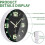 Wall clock - Luminous - Modern design - Silent - 25 cm 3