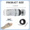Color LED Light Faucet 360 Rotation Three-Color Temperature Change Sensor Controlled Faucets 2