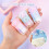3-pack mini correction tapes, cat pattern, 5 mm x 6 m, Kawaii colorful cat claws, correction rolls 3