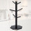 Coffee cup holder with 6 hooks, cup holder tree, wooden cup holder, coffee cup tree with thick base, cup holder 2
