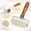 Dough roller, stainless steel needle roller, pizza dough roller with wooden handle, dishwasher safe 3