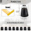 40 pieces chair leg caps, elastic felt glides for table leg protectors 2
