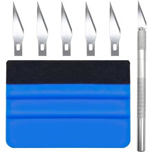 7-piece car window film set, wallpaper set, wiper, car vinyl wrap set, wallpaper wiper for window film
