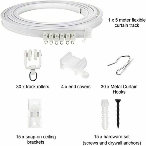 meter extendable and flexible curtain rod for room divider curtains VHV 1