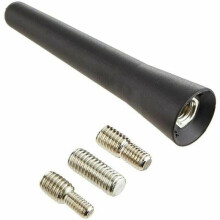 Universal 65mm Carbon Fiber Short Antenna for Car Black VHV
