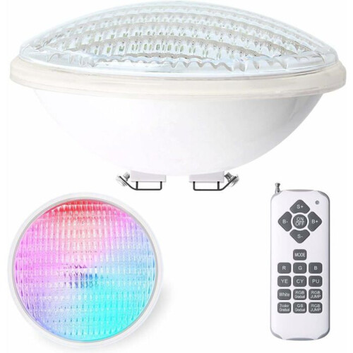 RGBW 18W PAR56 IP68 Waterproof 12V DC Underwater LED Pool Light with Remote Control VHV