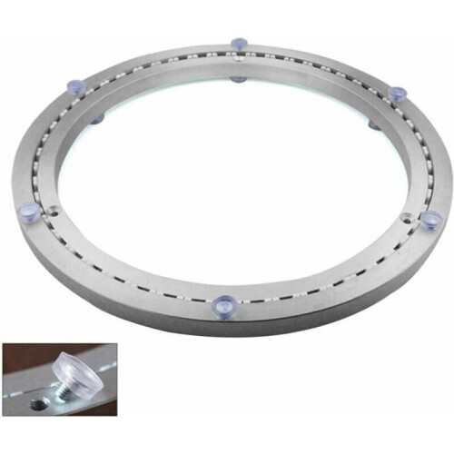 Metal turntable with round swivel base, 360 rotatable, stable, 45 cm, VHV