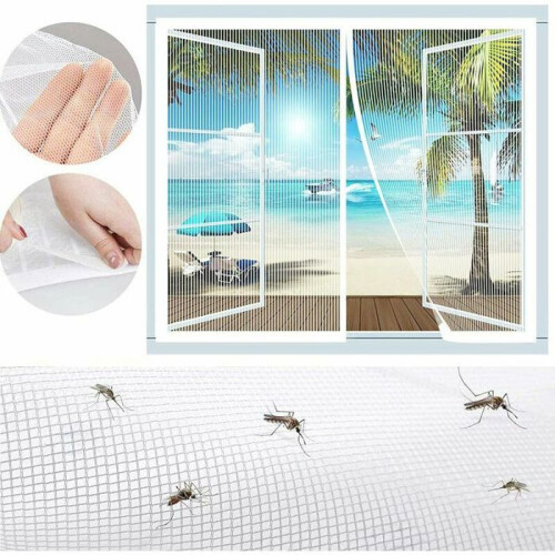 Automatic magnetic screen without drilling for windows and patio doors, white, 120 x 120 cm, VHV 2