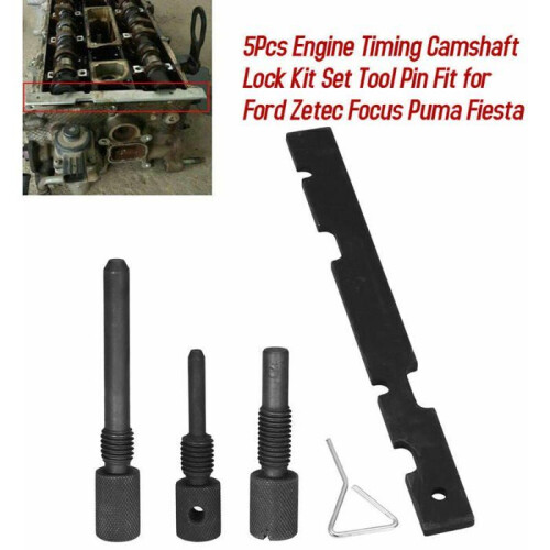 Camshaft locking kit for Ford Zetec engines, adjustment tool with pen, black, VHV 1