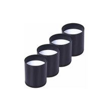 Set of 4 carbon steel bed leg risers, increases height by 2" (5cm) and supports 10,000 lbs (4,547 kg) to save space.