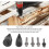 Removable drill bit for log splitter 6 robust drill bits with 32 mm and 42 mm cone VHV 3