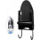 Wall-mounted ironing board holder, storage organizer, black, VHV 1
