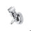 Shower holder with suction cup made of ABS, removable wall bracket, 360 rotatable, silver VHV 2