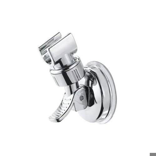 Shower holder with suction cup made of ABS, removable wall bracket, 360 rotatable, silver VHV 1
