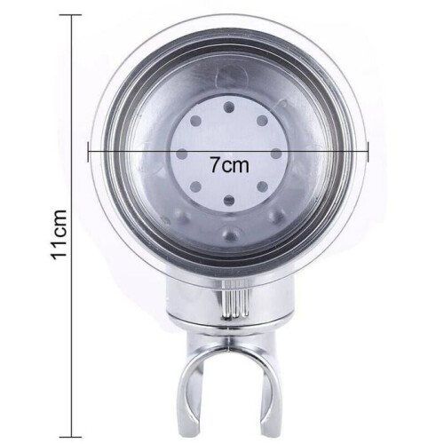 Shower holder with suction cup made of ABS, removable wall bracket, 360 rotatable, silver VHV 2