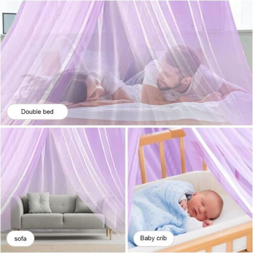 Hanging dome mosquito net for double or single beds, height 27 m, VHV 1