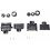 7-pin plug and socket for trailers, waterproof, suitable for trucks and campers, VHV 4