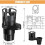 VHV Carbon Fiber Car Cup Holder, Multifunctional, Double Rotatable and 360 Degree Adjustable 3