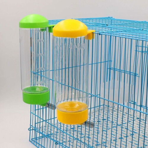 2-pack 400ml plastic automatic leak-proof drinking bottles for hamsters, cats and dogs, random color, VHV 1