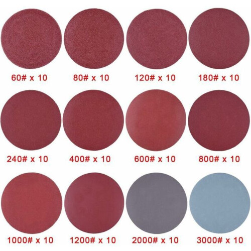 120 grinding discs 50 mm, grit 60 3000, for grinding, milling and engraving VHV 1