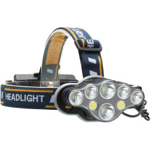 VHV LED Headlamp with 8 Modes, Ultra Bright, USB Rechargeable, Waterproof, for Camping, Fishing and Hiking