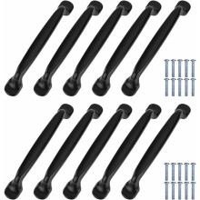 Pack of 10 128mm aluminium drawer pulls for kitchen cabinets with screws, ideal for VHV furniture