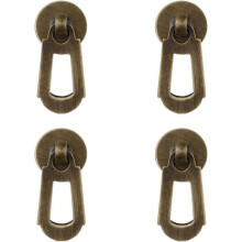 Set of 4 small brass handles in Chinese style for furniture, drawers, windows, jewelry boxes, cabinet doors, VHV