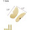 set of brass drawer handles with screws and nuts for VHV bedside table 3