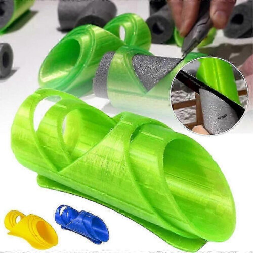 (Yellow) 3Pcs Foam Pipe Insulation Cutting Guide Tools for 15 22 28mm Pipe Plumbing Lagging Cutter