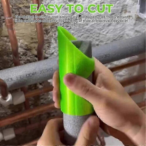 (Green) 3Pcs Foam Pipe Insulation Cutting Guide Tools for 15 22 28mm Pipe Plumbing Lagging Cutter 2