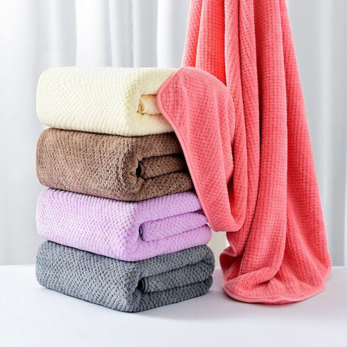 Cotton travel towel 140x70 cm light blue VHV 2