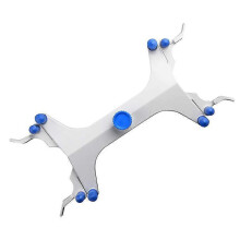 Aluminum Double Burette Clamp Adjustable Double Burette Clamp Butterfly Style Spring Loaded Lab Acc