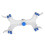 Aluminum Double Burette Clamp Adjustable Double Burette Clamp Butterfly Style Spring Loaded Lab Acc 4