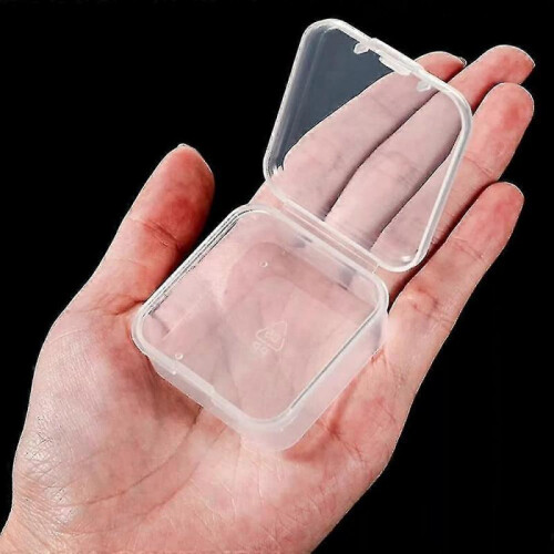 Transparent Plastic Square Storage Box with Cover (6.4 X 6.4 Cm) 15 Pieces (d-b2) 2