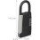 Key cabinet with handle, 4-digit external code, small key cabinet HxWxD 145 x 6 x 2 cm, black VHV 4