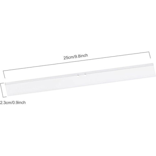 White rubber shower squeegee, 25cm, 2-pack, replacement for VHV shower squeegee 1