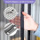 Magnetic window screen 120 x 100 cm, self-adhesive mesh, easy installation, fits most windows, VHV 3