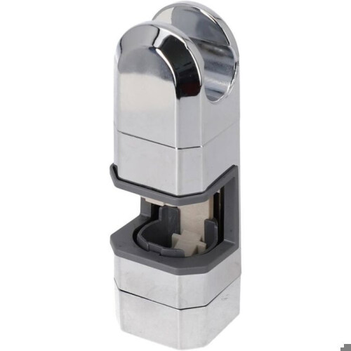Universal shower head holder chrome 15 mm-30 mm - Adjustable bracket for shower system silver VHV 2