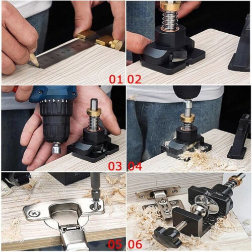 35mm hinge pocket drill, DIY cabinet tool, VHV 1